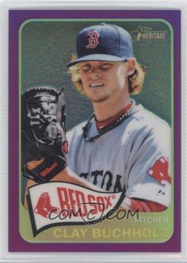 2014 Topps Heritage - [Base] - Chrome Purple Refractor #THC-213 - Clay Buchholz