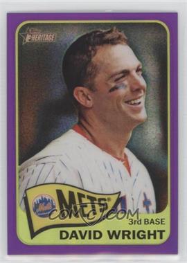 2014 Topps Heritage - [Base] - Chrome Purple Refractor #THC-284 - David Wright