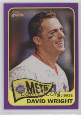 2014 Topps Heritage - [Base] - Chrome Purple Refractor #THC-284 - David Wright