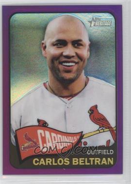 2014 Topps Heritage - [Base] - Chrome Purple Refractor #THC-43.3 - Carlos Beltran