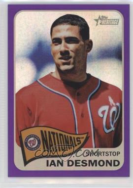 2014 Topps Heritage - [Base] - Chrome Purple Refractor #THC-453 - Ian Desmond