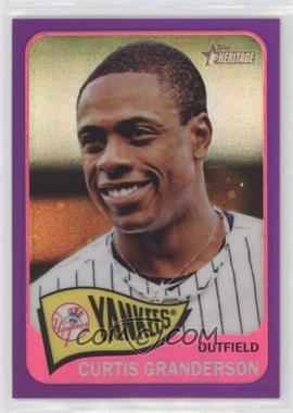 2014 Topps Heritage - [Base] - Chrome Purple Refractor #THC-497.2 - Curtis Granderson [EX to NM]