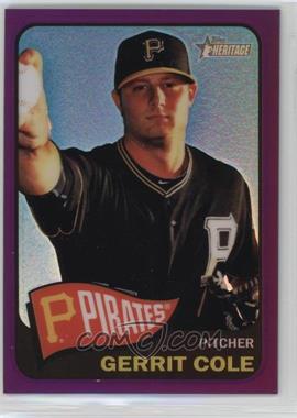 2014 Topps Heritage - [Base] - Chrome Purple Refractor #THC-499 - Gerrit Cole