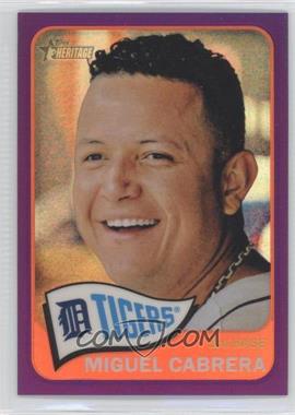 2014 Topps Heritage - [Base] - Chrome Purple Refractor #THC-500 - Miguel Cabrera