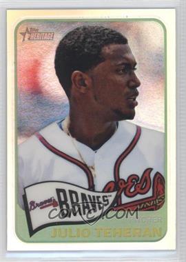 2014 Topps Heritage - [Base] - Chrome Refractor #THC-275 - Julio Teheran /565