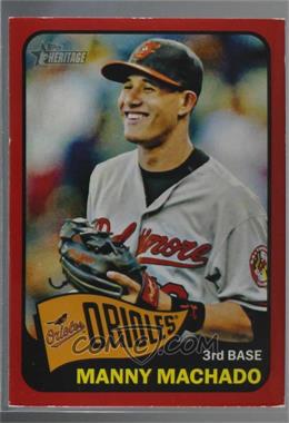 2014 Topps Heritage - [Base] - Red Border #150 - Manny Machado [Noted]