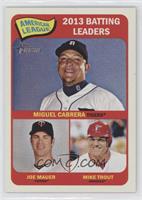 League Leaders - Miguel Cabrera, Joe Mauer, Mike Trout