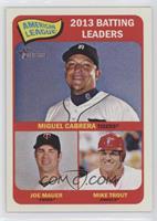 League Leaders - Miguel Cabrera, Joe Mauer, Mike Trout