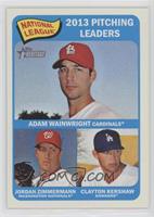 League Leaders - Adam Wainwright, Jordan Zimmermann, Clayton Kershaw