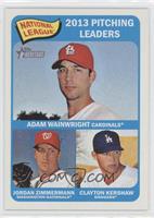 League Leaders - Adam Wainwright, Jordan Zimmermann, Clayton Kershaw