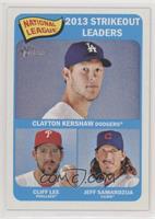 League Leaders - Clayton Kershaw, Cliff Lee, Jeff Samardzija