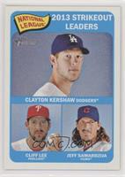 League Leaders - Clayton Kershaw, Cliff Lee, Jeff Samardzija