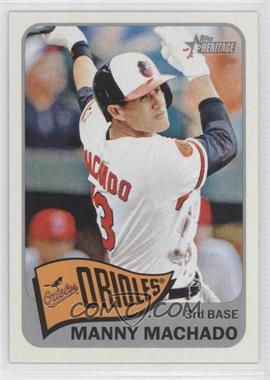 2014 Topps Heritage - [Base] #150.2 - SP - Action Variation - Manny Machado