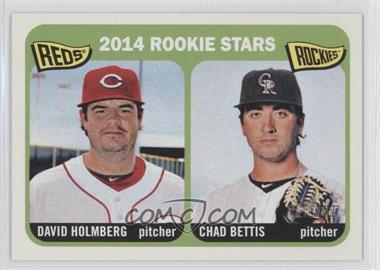 2014 Topps Heritage - [Base] #273 - Rookie Stars - David Holmberg, Chad Bettis