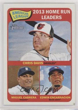 2014 Topps Heritage - [Base] #3 - League Leaders - Chris Davis, Miguel Cabrera, Edwin Encarnacion