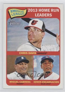 2014 Topps Heritage - [Base] #3 - League Leaders - Chris Davis, Miguel Cabrera, Edwin Encarnacion