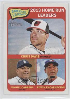 2014 Topps Heritage - [Base] #3 - League Leaders - Chris Davis, Miguel Cabrera, Edwin Encarnacion