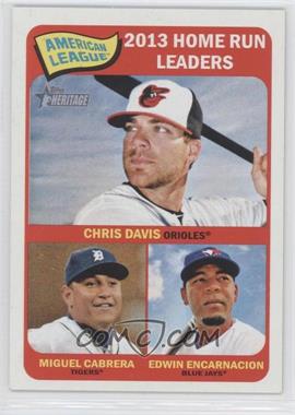 2014 Topps Heritage - [Base] #3 - League Leaders - Chris Davis, Miguel Cabrera, Edwin Encarnacion