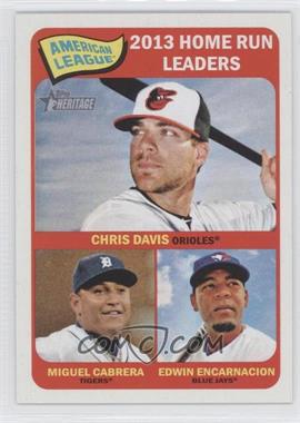 2014 Topps Heritage - [Base] #3 - League Leaders - Chris Davis, Miguel Cabrera, Edwin Encarnacion