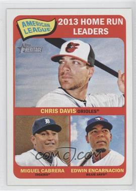 2014 Topps Heritage - [Base] #3 - League Leaders - Chris Davis, Miguel Cabrera, Edwin Encarnacion