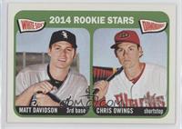 Rookie Stars - Matt Davidson, Chris Owings (Green on Front) [EX to NM]