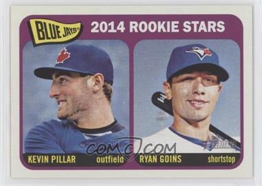2014 Topps Heritage - [Base] #421 - Rookie Stars - Kevin Pillar, Ryan Goins
