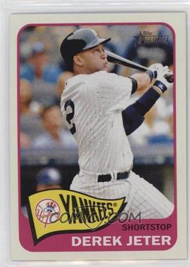 2014 Topps Heritage - [Base] #433.3 - SP - Action Variation - Derek Jeter