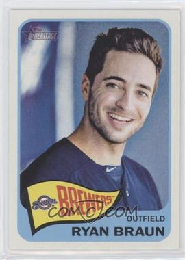 2014 Topps Heritage - [Base] #467.1 - High Number SP - Ryan Braun