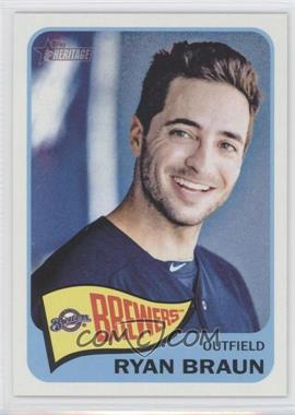 2014 Topps Heritage - [Base] #467.1 - High Number SP - Ryan Braun