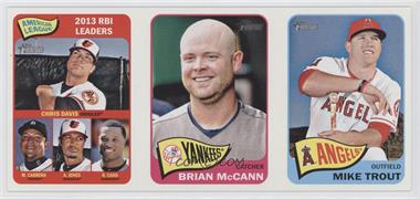 2014 Topps Heritage - Boxloader Ad Panel #DCJCMT - Chris Davis, Adam Jones, Robinson Cano, Brian McCann, Mike Trout