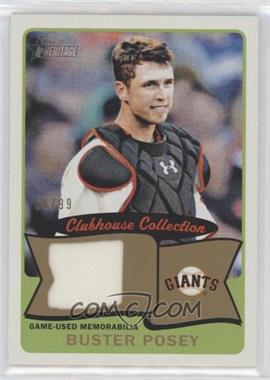 2014 Topps Heritage - Clubhouse Collection Relics - Gold #CCR-BP - Buster Posey /99