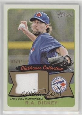 2014 Topps Heritage - Clubhouse Collection Relics - Gold #CCR-RD - R.A. Dickey /99