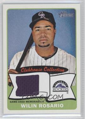 2014 Topps Heritage - Clubhouse Collection Relics #CCR-WR - Wilin Rosario