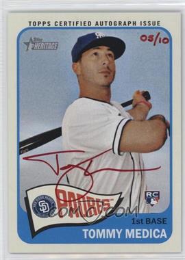 2014 Topps Heritage - Real One Autographs - Red Ink #ROA-TM - Tommy Medica /10