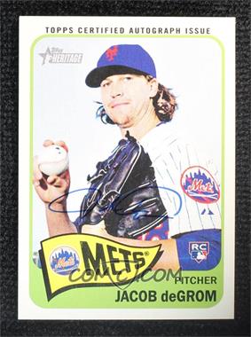 2014 Topps Heritage - Real One Autographs #ROA-JD.1 - Jacob deGrom