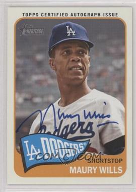 2014 Topps Heritage - Real One Autographs #ROA-MW - Maury Wills