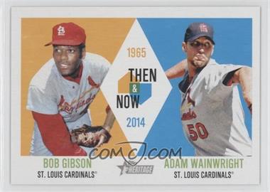 2014 Topps Heritage - Then & Now #TAN-GW - Bob Gibson, Adam Wainwright