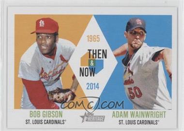 2014 Topps Heritage - Then & Now #TAN-GW - Bob Gibson, Adam Wainwright