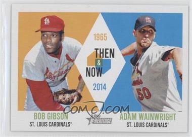 2014 Topps Heritage - Then & Now #TAN-GW - Bob Gibson, Adam Wainwright