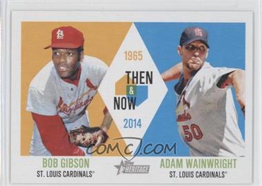 2014 Topps Heritage - Then & Now #TAN-GW - Bob Gibson, Adam Wainwright