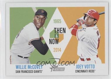 2014 Topps Heritage - Then & Now #TAN-MV - Willie McCovey, Joey Votto