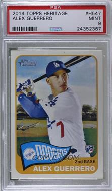 2014 Topps Heritage High Number - [Base] #H547 - Alex Guerrero [PSA 9 MINT]