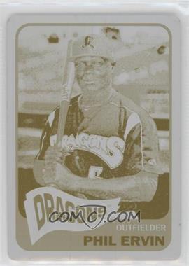 2014 Topps Heritage Minor League Edition - [Base] - Printing Plate Yellow #117 - Phil Ervin /1