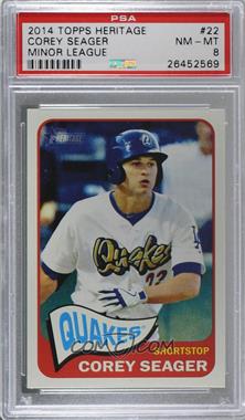 2014 Topps Heritage Minor League Edition - [Base] #22 - Corey Seager [PSA 8 NM‑MT]