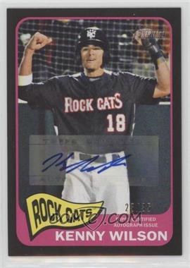 2014 Topps Heritage Minor League Edition - Real One Autographs - Black #ROA-KW - Kenny Wilson /35