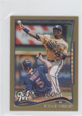 2014 Topps Mini - [Base] - Gold #172 - Rickie Weeks /63