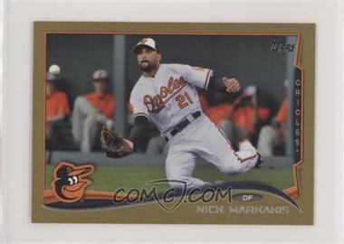 2014 Topps Mini - [Base] - Gold #61 - Nick Markakis /63