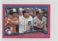 League Leaders - Chris Davis, Miguel Cabrera, Adam Jones #/25