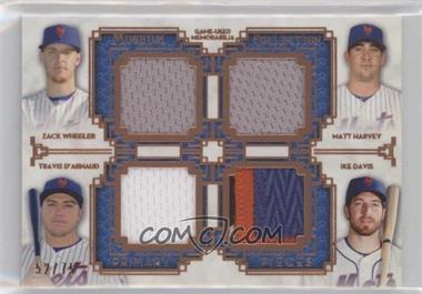 2014 Topps Museum Collection - Four-Player Primary Pieces Quad Relics - Copper #PPFQR-15 - Zack Wheeler, Matt Harvey, Travis d'Arnaud, Ike Davis /75