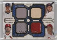 Robinson Cano, Dustin Pedroia, Matt Carpenter, Chase Utley #/25